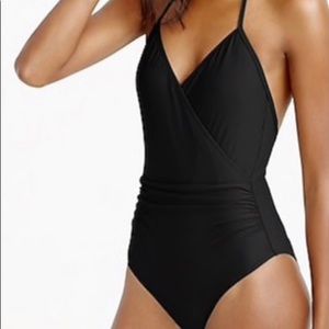 Jcrew black halter swim